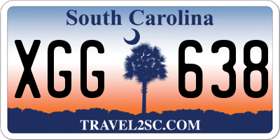 SC license plate XGG638