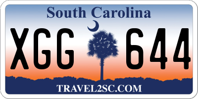 SC license plate XGG644