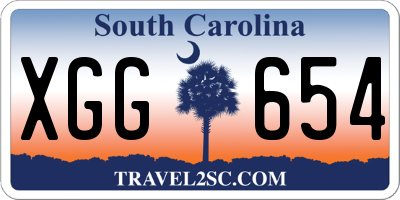 SC license plate XGG654