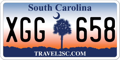 SC license plate XGG658