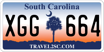 SC license plate XGG664