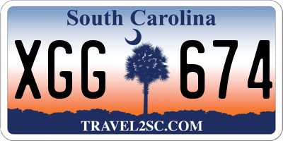 SC license plate XGG674