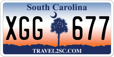 SC license plate XGG677