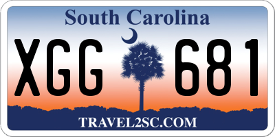 SC license plate XGG681