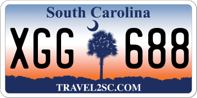 SC license plate XGG688