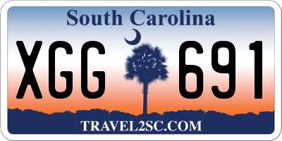 SC license plate XGG691