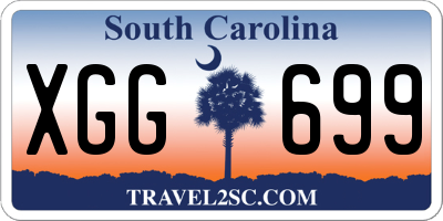 SC license plate XGG699
