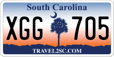 SC license plate XGG705