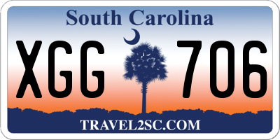 SC license plate XGG706