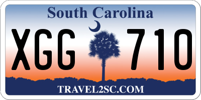 SC license plate XGG710