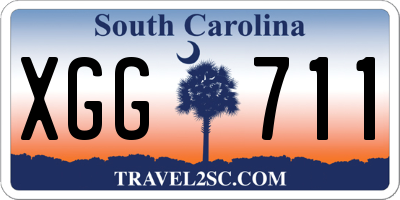 SC license plate XGG711