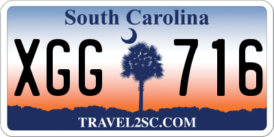 SC license plate XGG716