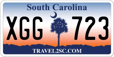 SC license plate XGG723