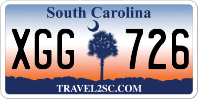 SC license plate XGG726