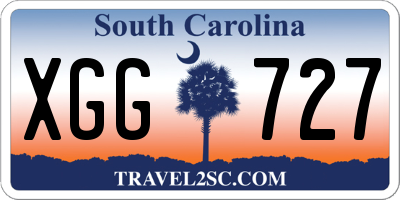 SC license plate XGG727