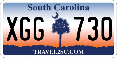 SC license plate XGG730
