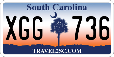SC license plate XGG736