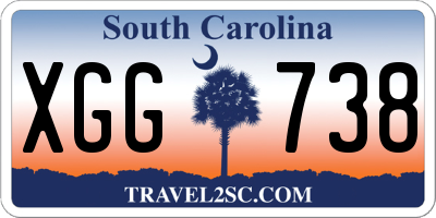SC license plate XGG738