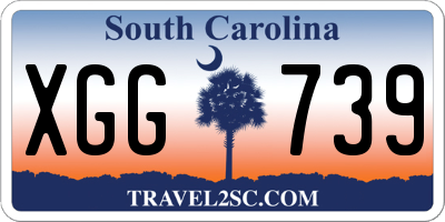 SC license plate XGG739