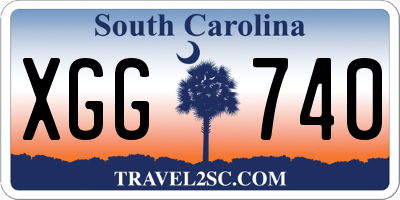 SC license plate XGG740