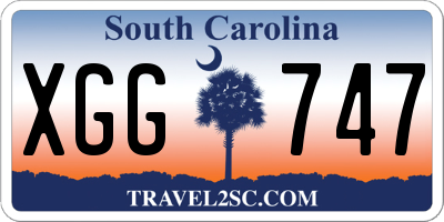 SC license plate XGG747