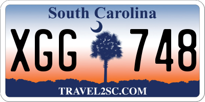 SC license plate XGG748