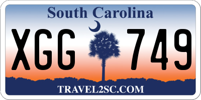 SC license plate XGG749
