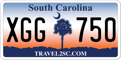 SC license plate XGG750