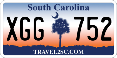 SC license plate XGG752