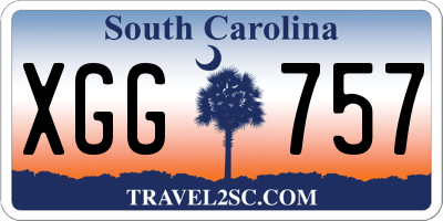 SC license plate XGG757