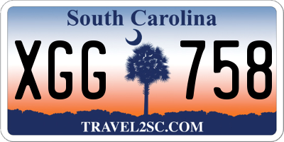 SC license plate XGG758