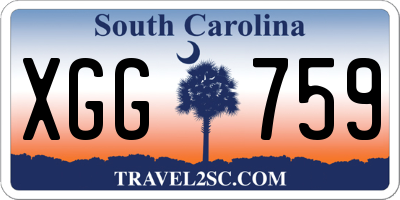 SC license plate XGG759