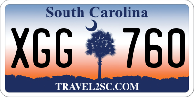 SC license plate XGG760