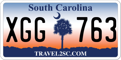 SC license plate XGG763