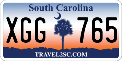 SC license plate XGG765