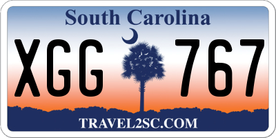 SC license plate XGG767