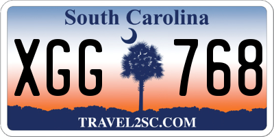 SC license plate XGG768