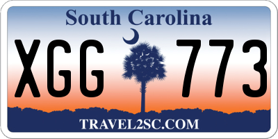 SC license plate XGG773