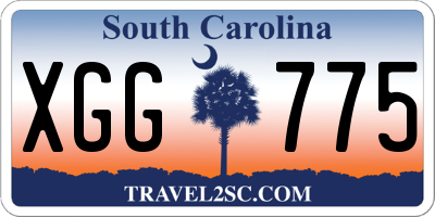 SC license plate XGG775