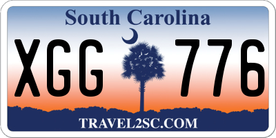 SC license plate XGG776
