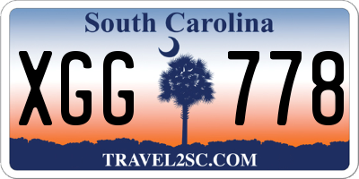 SC license plate XGG778