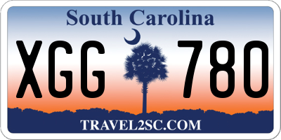 SC license plate XGG780