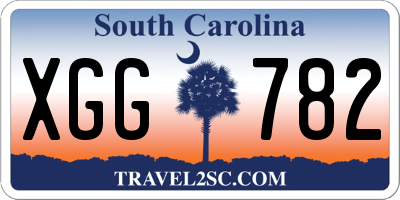 SC license plate XGG782