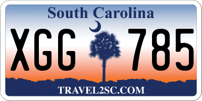 SC license plate XGG785