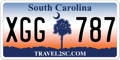 SC license plate XGG787