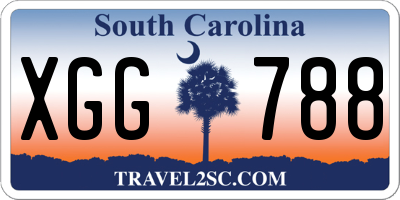 SC license plate XGG788