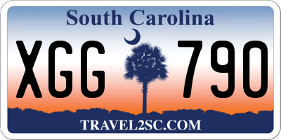 SC license plate XGG790