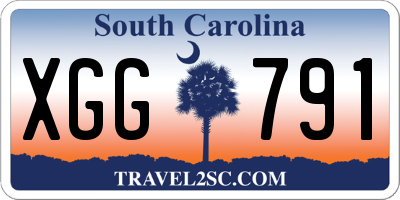 SC license plate XGG791