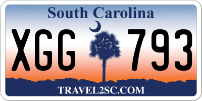 SC license plate XGG793