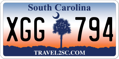 SC license plate XGG794